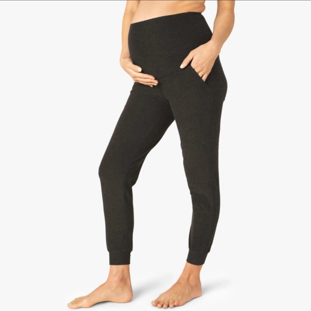 Beyond Yoga Beyond the Bump Maternity Midi Jogger sz M